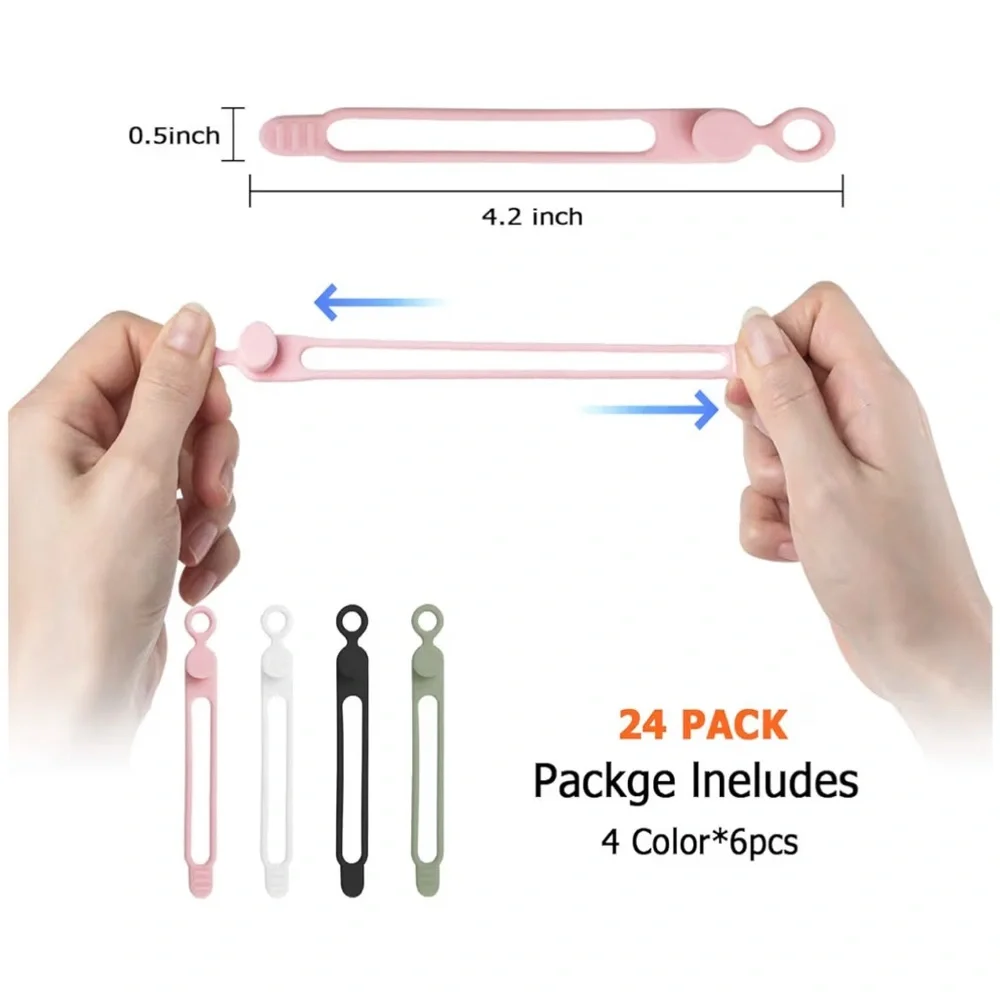 Silicone cable ties